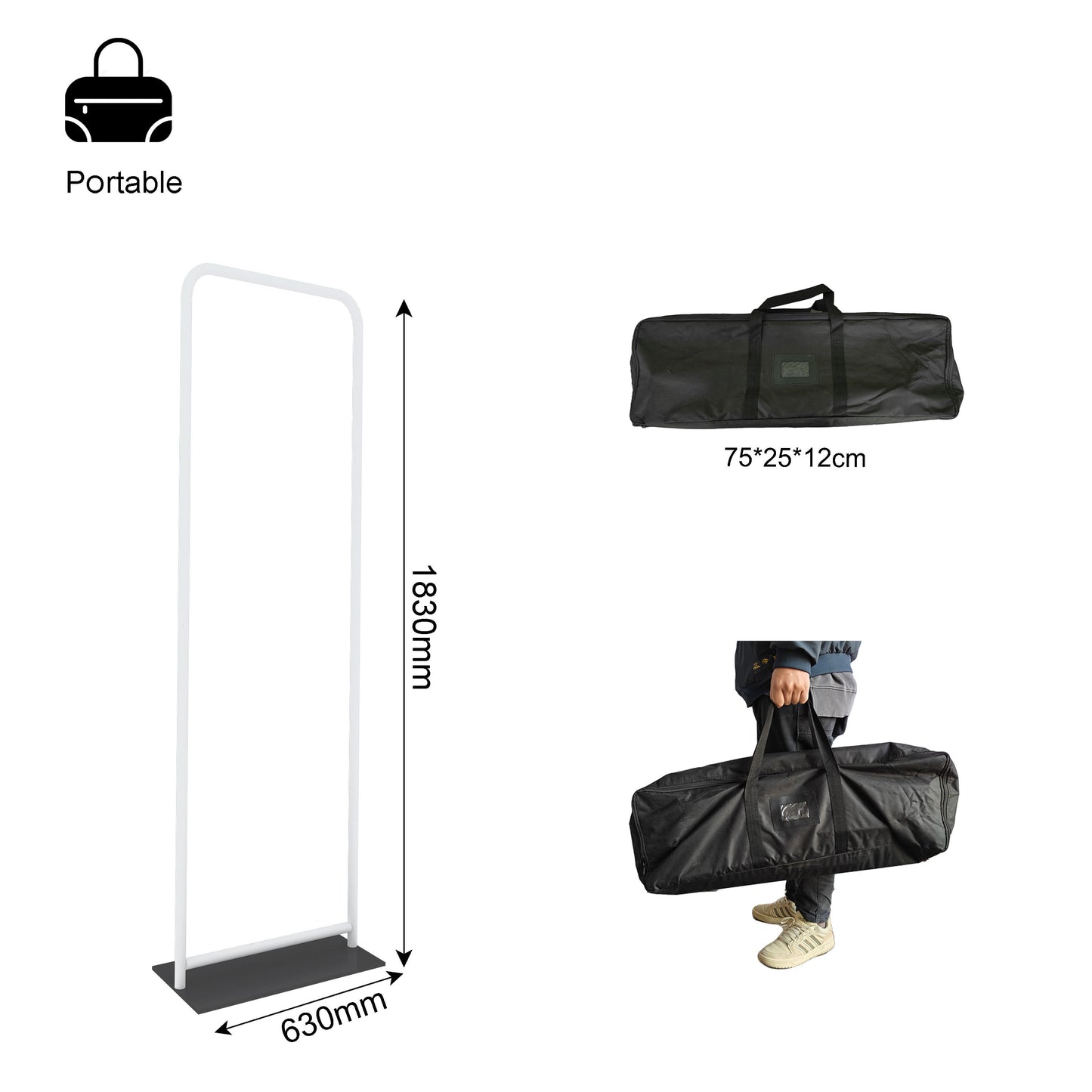 Double-Sided Tension Fabric Backdrop – Trade Show Display Stand – Style 31 – View 5