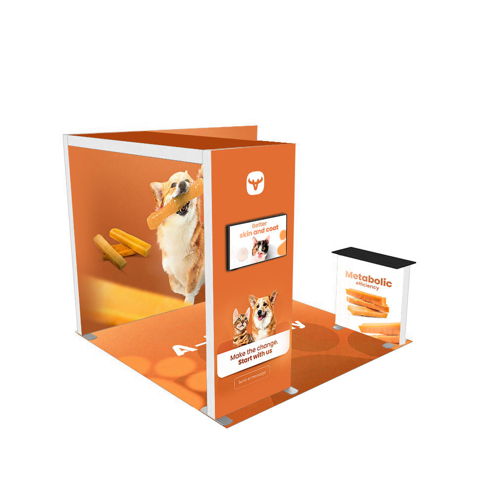 10x10ft (3x3m) Exhibition Booth – Style 021 | ASM Exhibits – View 3