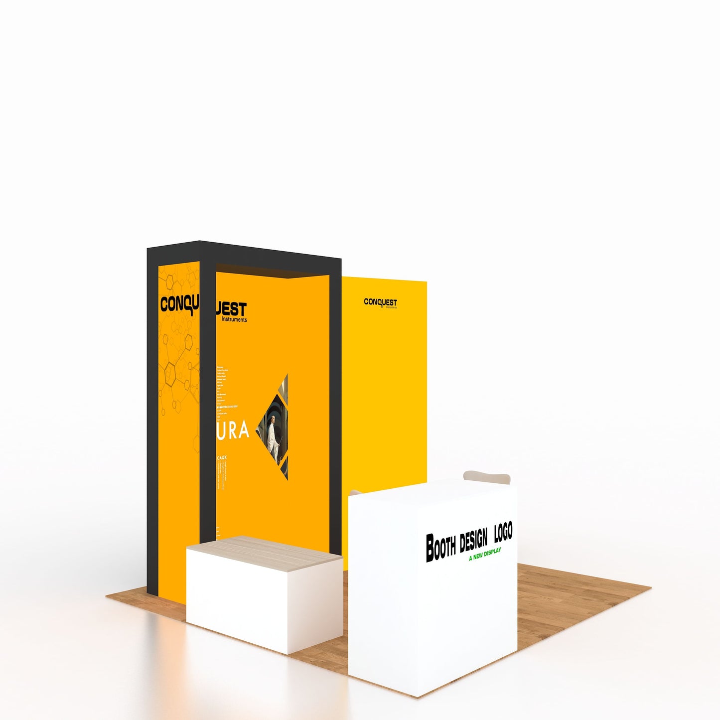 10x10ft (3x3m) Exhibition Booth – Style 057 | ASM Exhibits – View 3