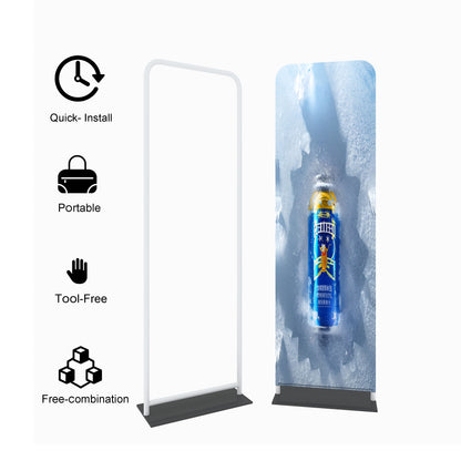 Double-Sided Tension Fabric Backdrop – Trade Show Display Stand – Style 21 – View 3