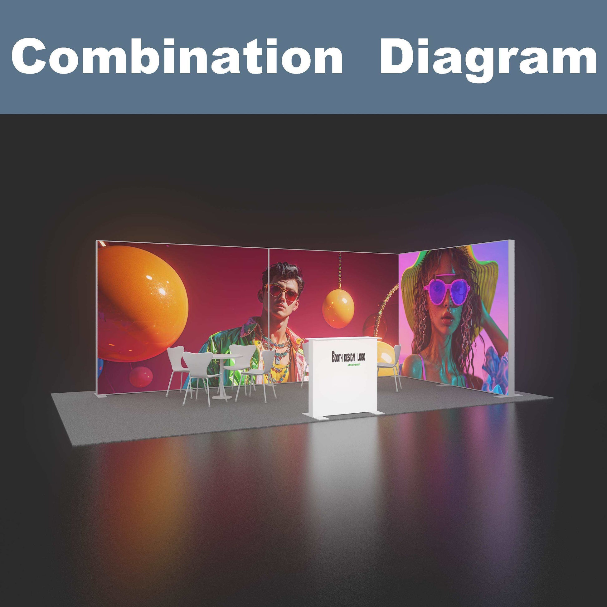 Double-Sided SEG LED Light Box – Exhibition Display – Style 206 – View 3