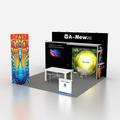 Portable LED Salon Reception Desk – Style 30 | ASM Exhibits – View 4