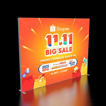Large SEG LED Light Box 3x2.5m – Trade Show Backdrop – Style 038 – SEG LED Light Box