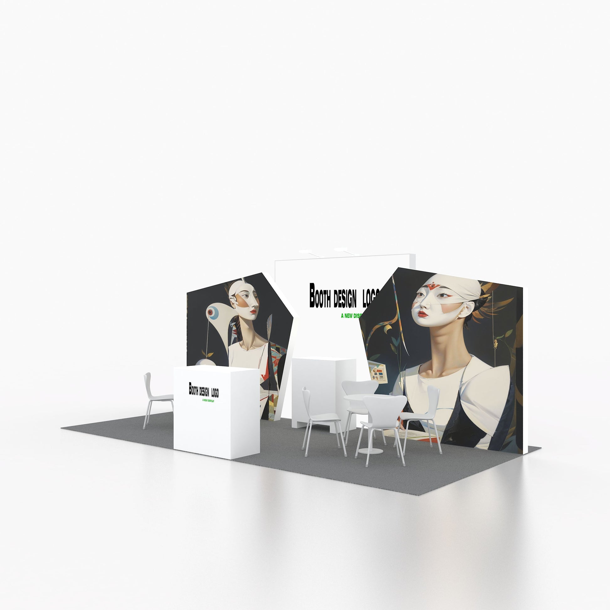 10x20ft (3x6m) Exhibition Booth – Style 021 | ASM Exhibits – Trade Show Exhibition Booth