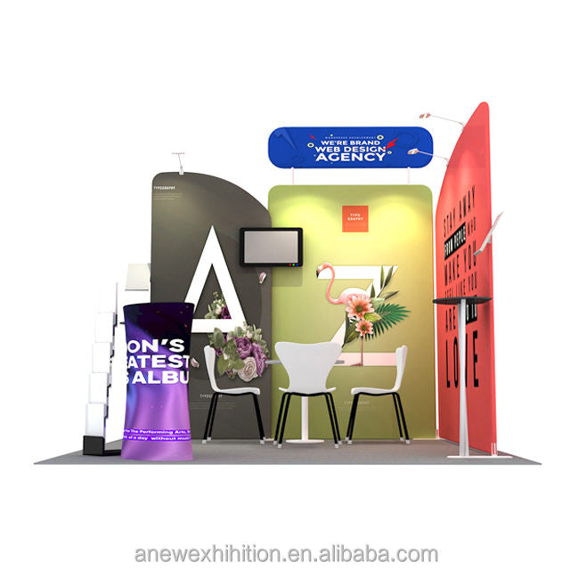 10x10ft (3x3m) Exhibition Booth – Style 055 | ASM Exhibits – View 3