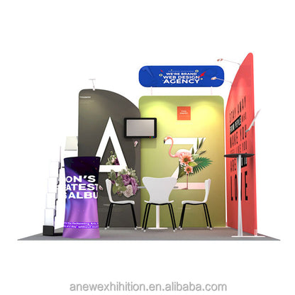 10x10ft (3x3m) Exhibition Booth – Style 055 | ASM Exhibits – View 3