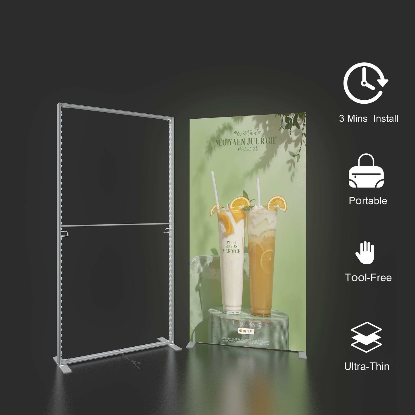 Double-Sided SEG LED Light Box – Exhibition Display – Style 137 – View 2