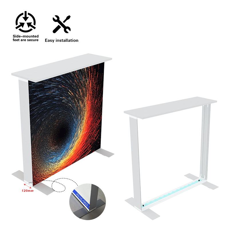 120mm SEG Aluminum Exhibition Desk – Style 28 | ASM Exhibits – View 2