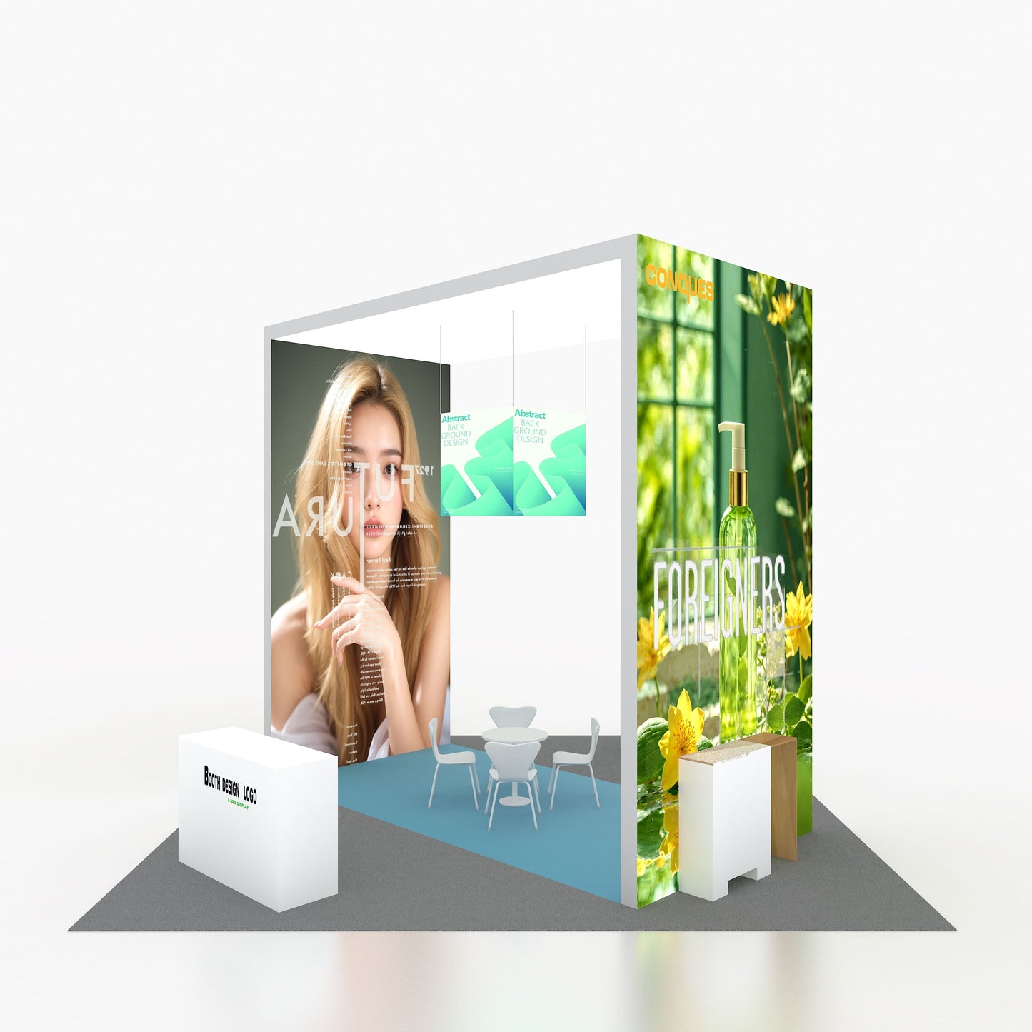 10x10ft (3x3m) Exhibition Booth – Style 075 | ASM Exhibits – View 4