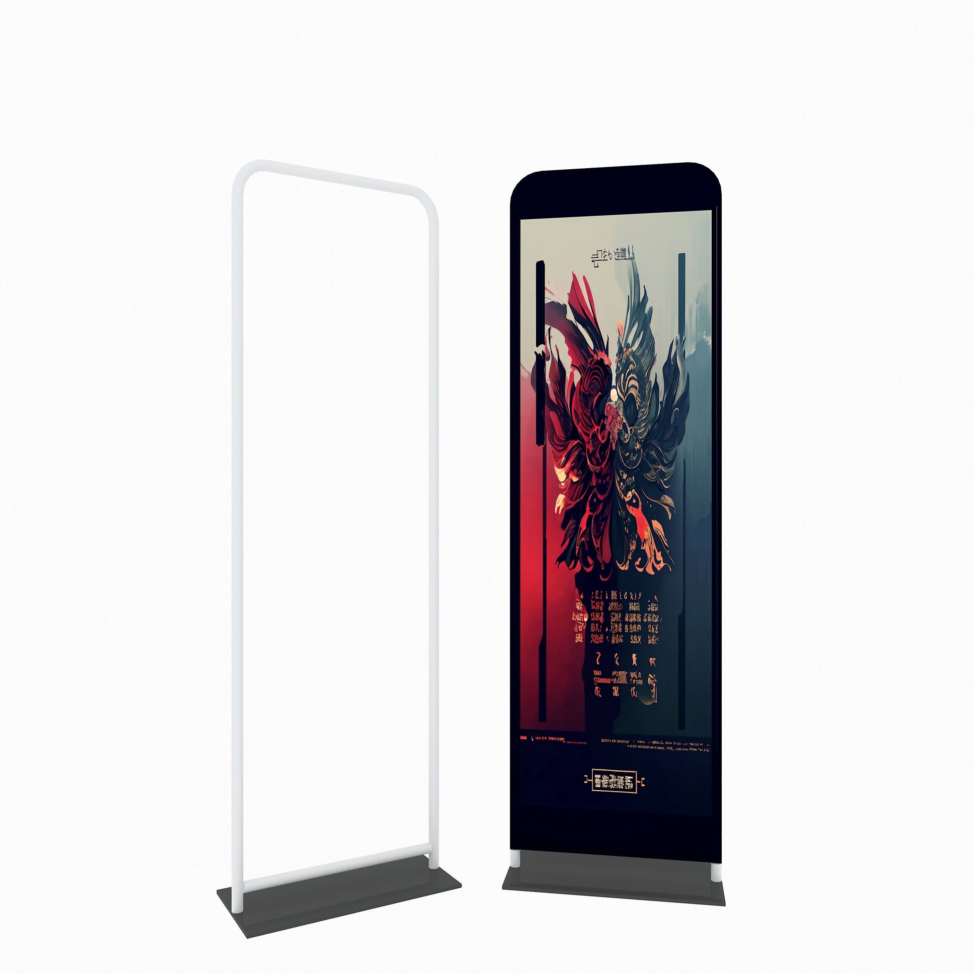 EZ Tube Tension Fabric Banner Stand – Portable Trade Show Display – Style 95 – Tension Fabric Display