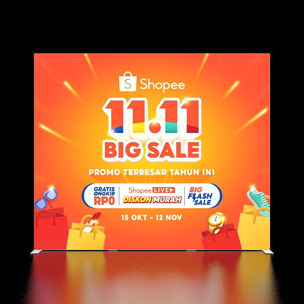 Large SEG LED Light Box 3x2.5m – Trade Show Backdrop – Style 038 – View 2