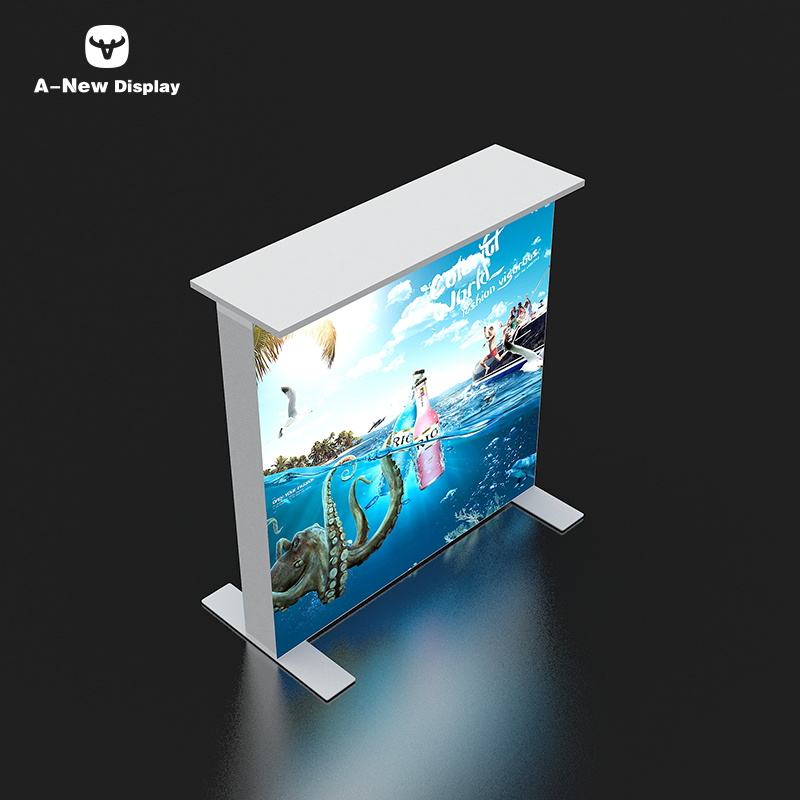 120mm SEG Aluminum Exhibition Desk – Style 14 | ASM Exhibits – Trade Show Reception Desk