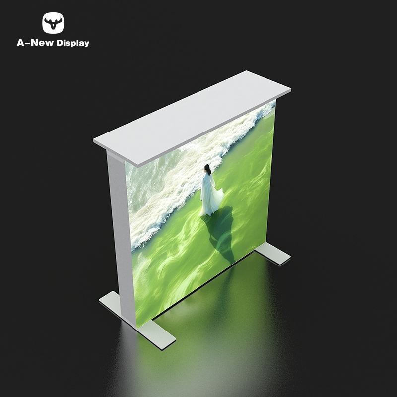 120mm SEG Aluminum Exhibition Desk – Style 27 | ASM Exhibits – Trade Show Reception Desk