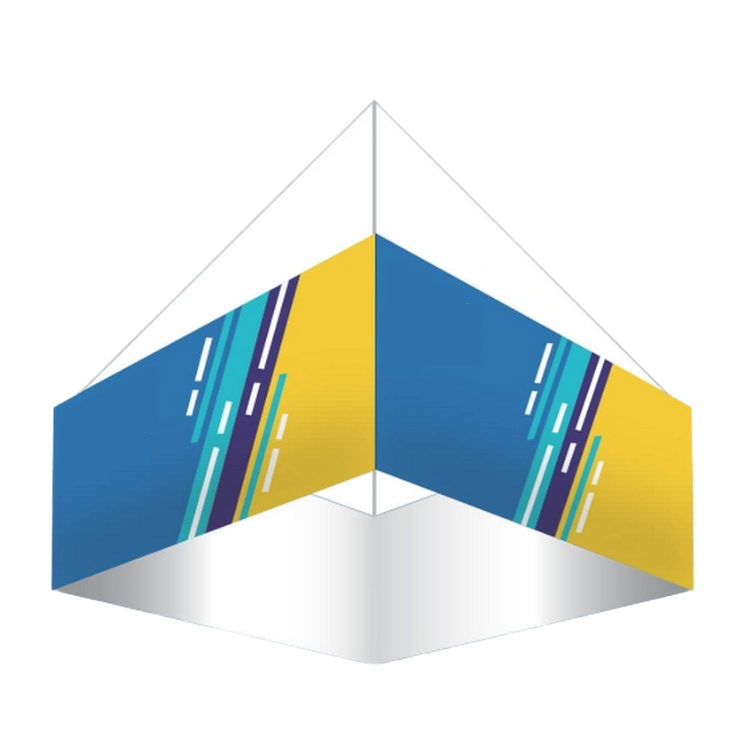 Custom Polyester Sky Circle Ceiling Hanging Banner – Trade Show & Event Display – Trade Show Ceiling Banner