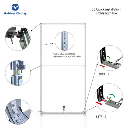 Large SEG LED Light Box 3x2.5m – Trade Show Backdrop – Style 176 – View 4