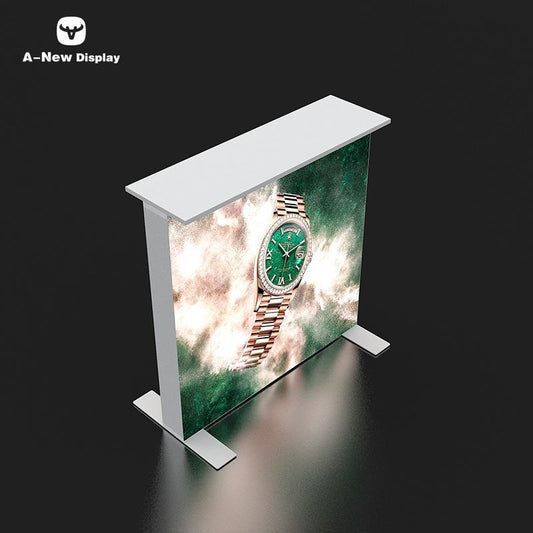 120mm SEG Aluminum Exhibition Desk – Style 29 | ASM Exhibits – Trade Show Reception Desk