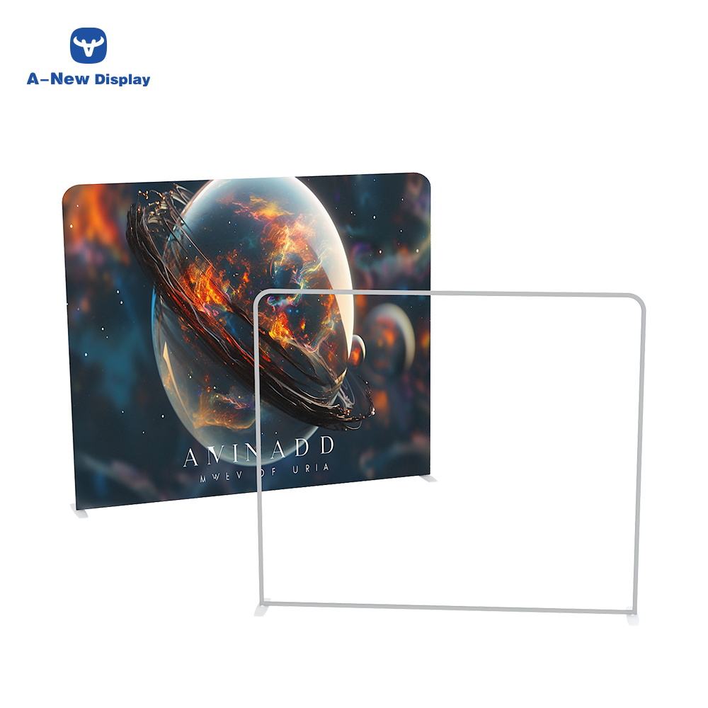 Double-Sided Tension Fabric Backdrop – Trade Show Display Stand – Style 78 – Tension Fabric Display