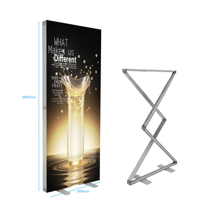 Foldable SEG LED Light Box – Portable Trade Show Display – Style 013 – Foldable SEG LED Light Box Display