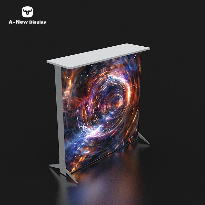 80mm Aluminum LED Reception Desk – Style 38 | ASM Exhibits – Trade Show Reception Desk
