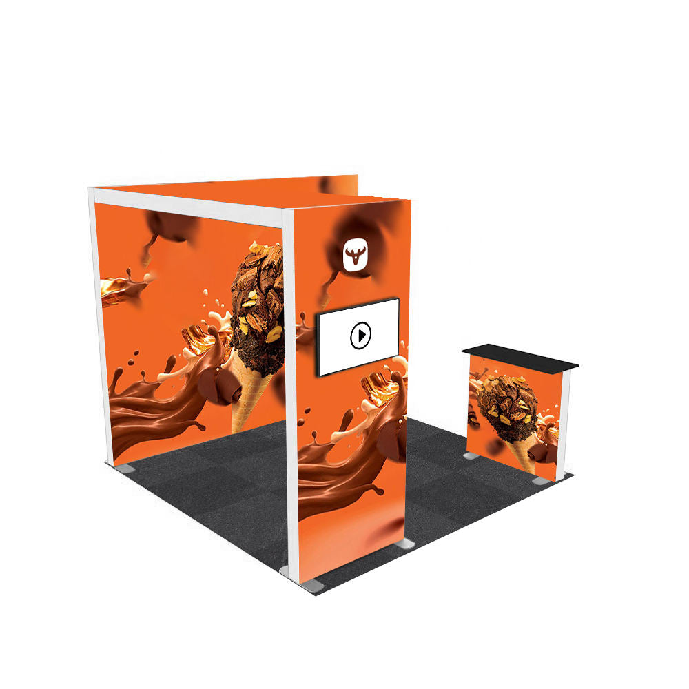 10x10ft (3x3m) Exhibition Booth – Style 017 | ASM Exhibits – View 3