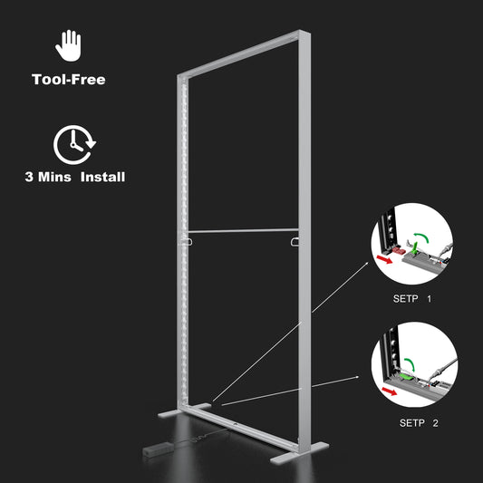 Large SEG LED Light Box 3x2.5m – Trade Show Backdrop – Style 101 – View 2