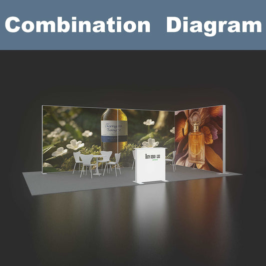 Large SEG LED Light Box 3x2.5m – Trade Show Backdrop – Style 187 – View 2