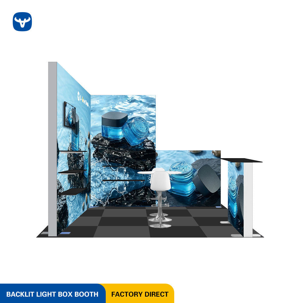 10x10ft (3x3m) Exhibition Booth – Style 009 | ASM Exhibits – View 3