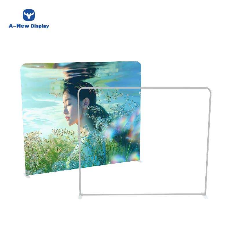 Double-Sided Tension Fabric Backdrop – Trade Show Display Stand – Style 71 – Tension Fabric Display