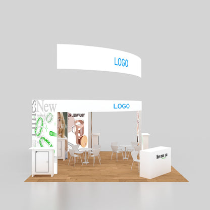 20x20ft (6x6m) Exhibition Booth – Style 012 | ASM Exhibits – View 3