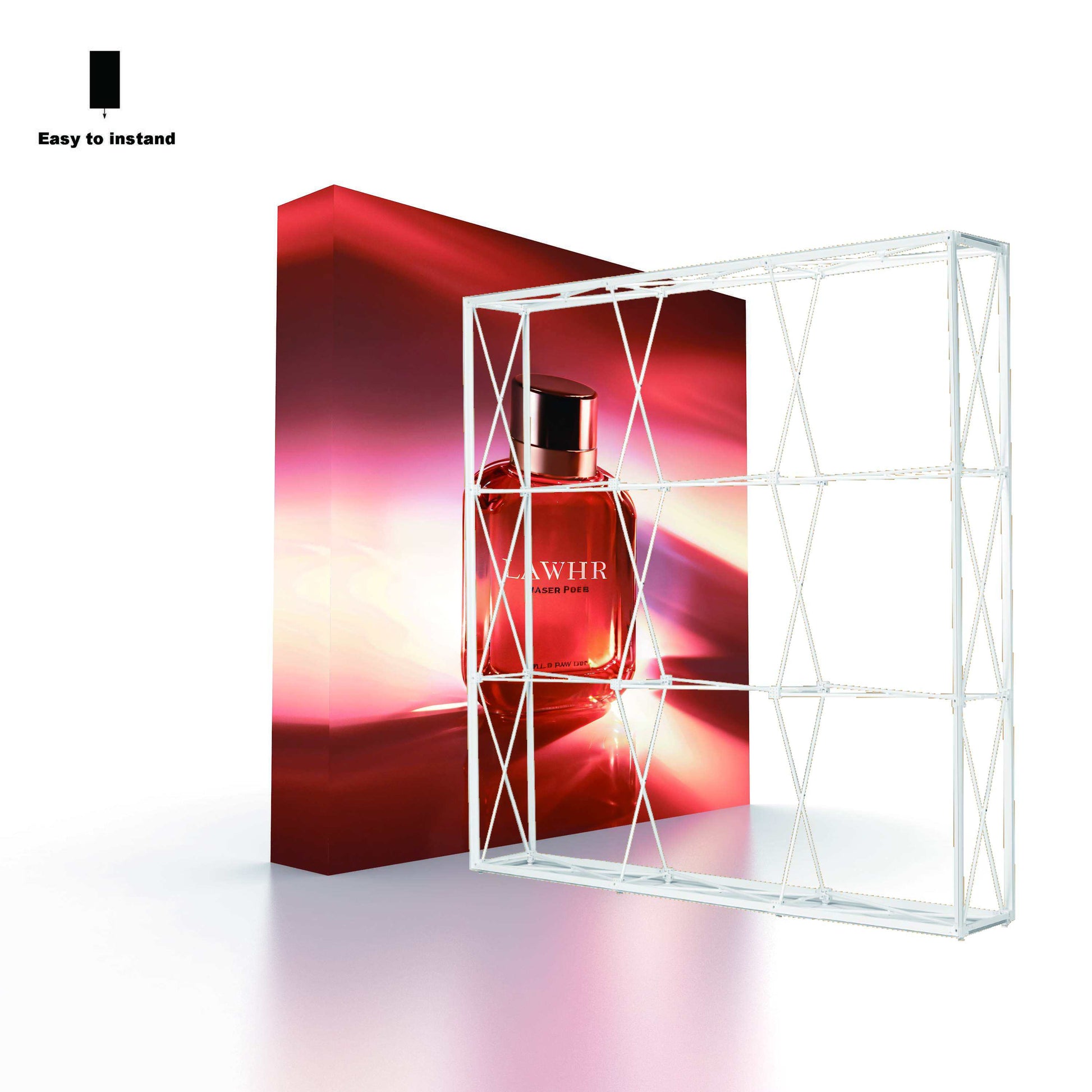 SEG Light Box Pop-Up Display Rack – Portable Trade Show Fabric Background Wall – View 2