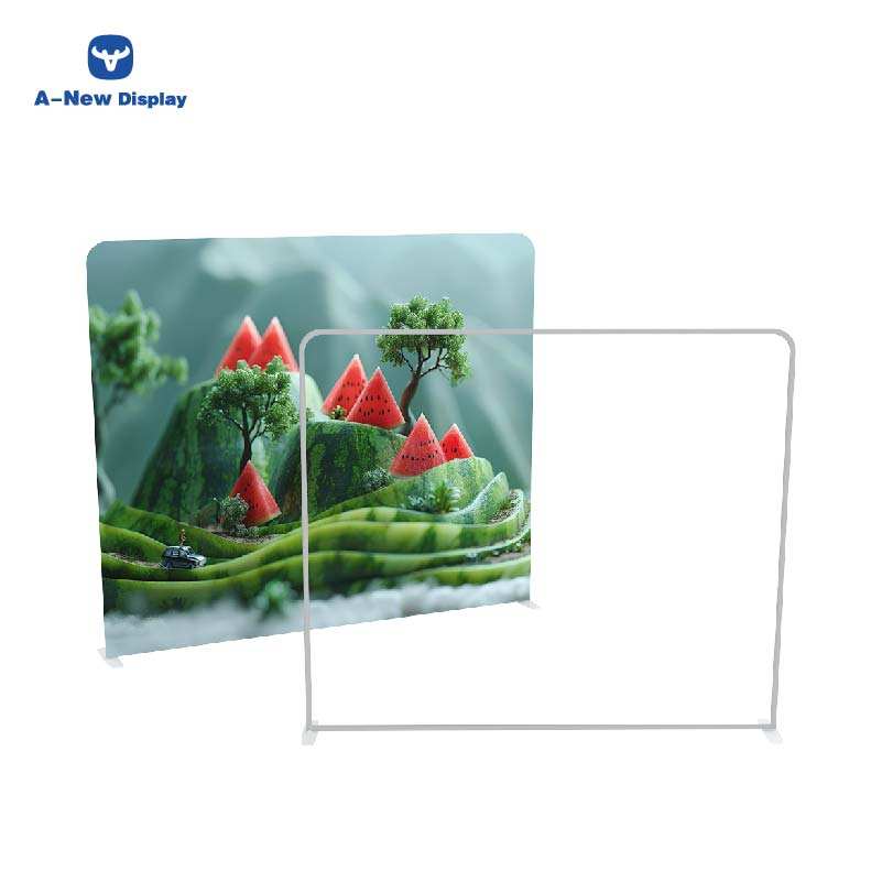 Double-Sided Tension Fabric Backdrop – Trade Show Display Stand – Style 40 – Tension Fabric Display