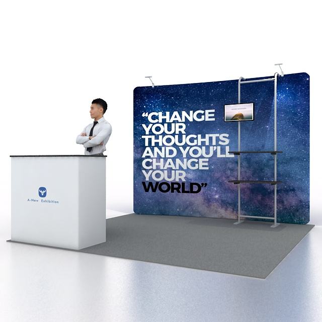 10x10ft (3x3m) Exhibition Booth – Style 051 | ASM Exhibits – View 3