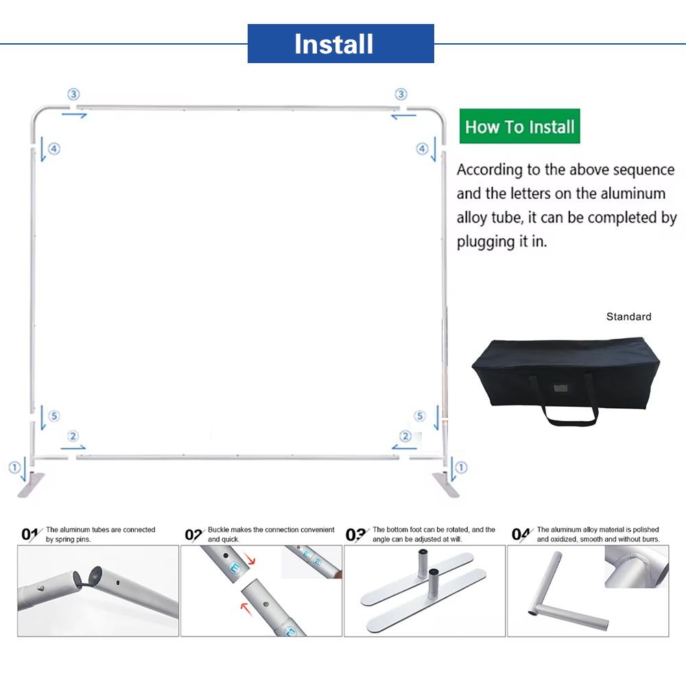 LED Backlit Tension Fabric Display – Trade Show Backdrop Wall – Style 03 – View 4