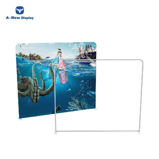 Double-Sided Tension Fabric Backdrop – Trade Show Display Stand – Style 43 – Tension Fabric Display