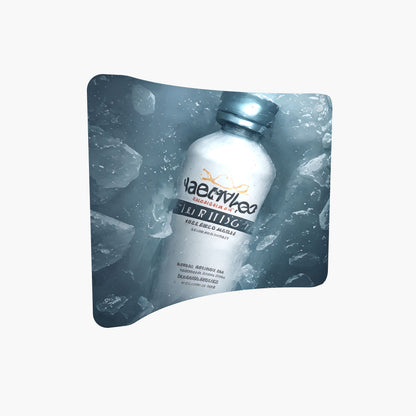 Pipe & Drape Tension Fabric Display – Trade Show Backdrop Stand – Style 12 – View 2