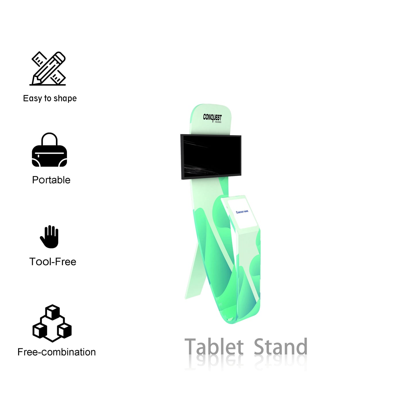 EZ Tube Tension Fabric Banner Stand – Portable Trade Show Display – Style 24 – View 6