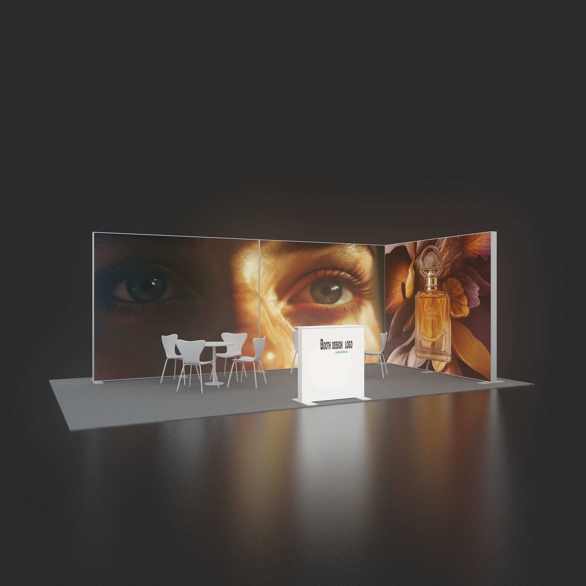 SEG 120mm LED Light Box – Trade Show Backdrop Display – Style 152 – View 2
