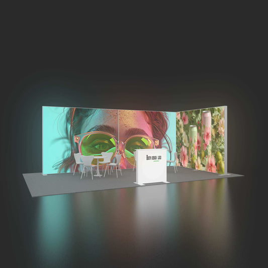 Large SEG LED Light Box 3x2.5m – Trade Show Backdrop – Style 225 – View 2