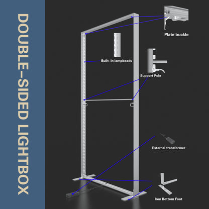 Large SEG LED Light Box 3x2.5m – Trade Show Backdrop – Style 117 – View 3