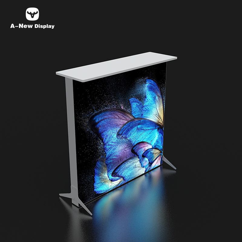 80mm Aluminum LED Reception Desk – Style 43 | ASM Exhibits – Trade Show Reception Desk