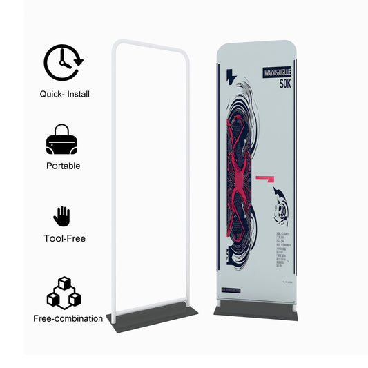 EZ Tube Tension Fabric Banner Stand – Portable Trade Show Display – Style 90 – View 2