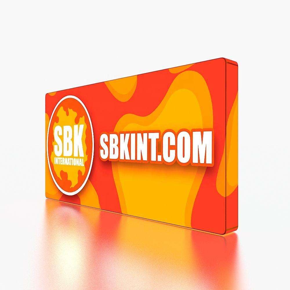 LED Backlit Tension Fabric Display – Trade Show Backdrop Wall – Style 04 – Tension Fabric Display