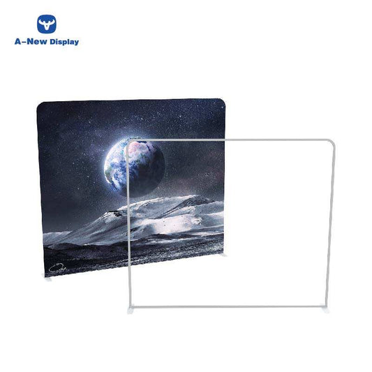 EZ Tube Tension Fabric Banner Stand – Portable Trade Show Display – Style 10 – Tension Fabric Display