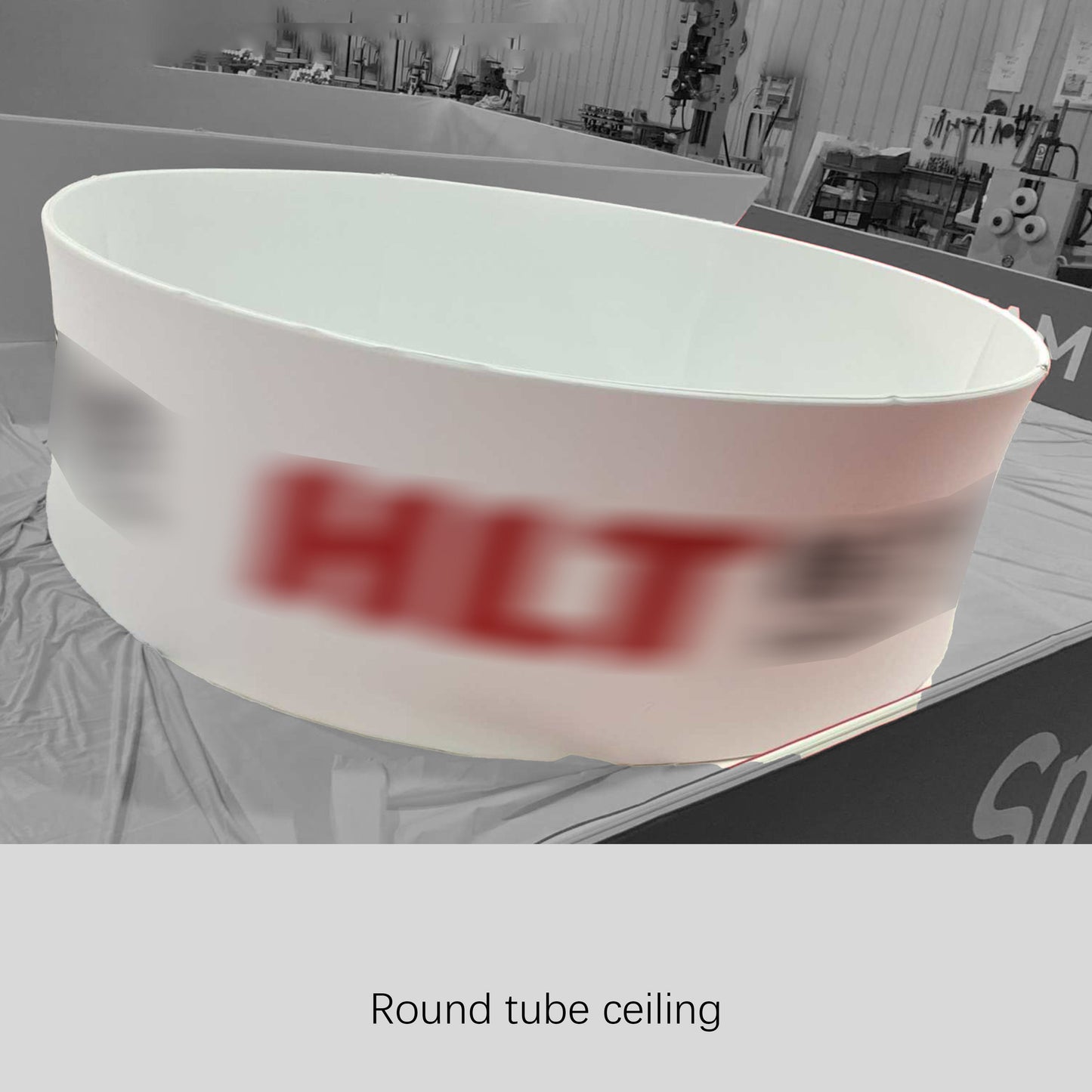 Exhibition Tension Fabric Ceiling Banner – Professional Trade Show Hanging Display – View 3