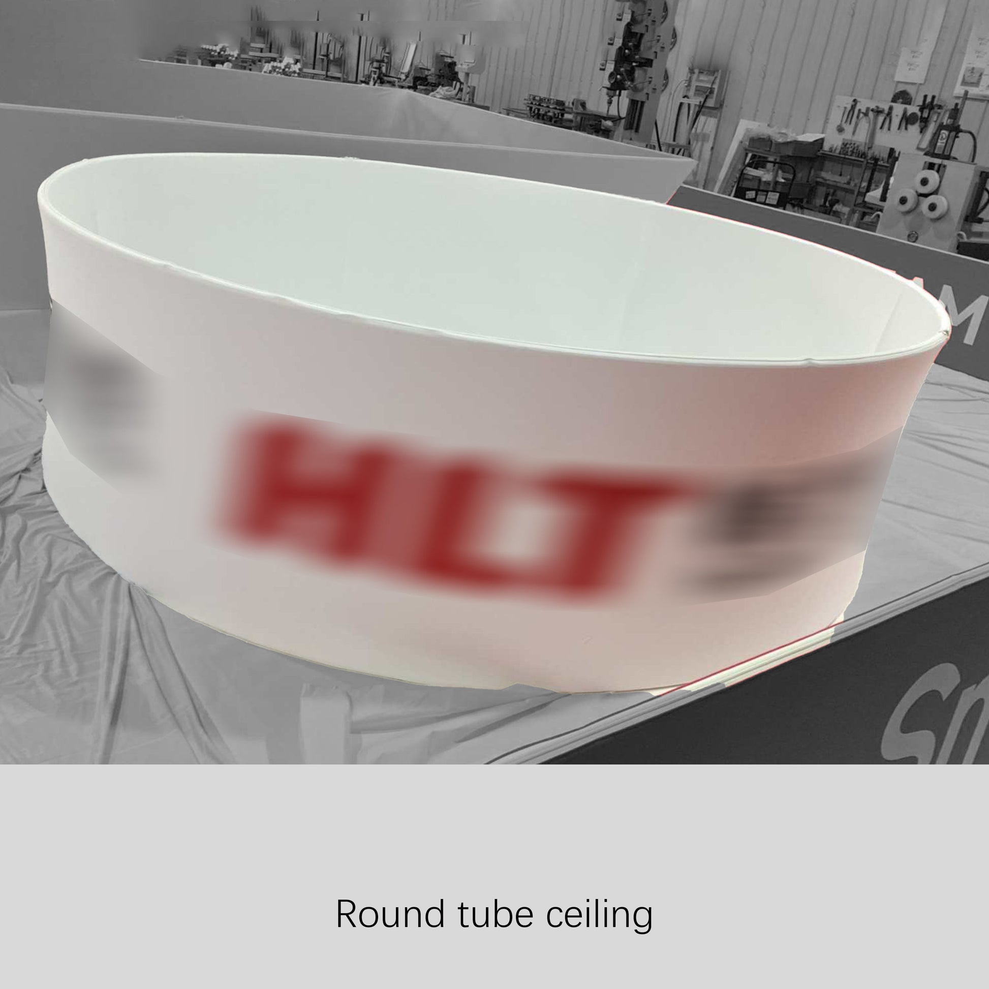 Exhibition Tension Fabric Ceiling Banner – Professional Trade Show Hanging Display – View 3