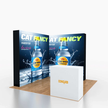 SEG Light Box Pop-Up Display Rack – Portable Trade Show Fabric Background Wall – View 6