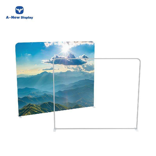 Large Foldable Tension Fabric Display – 9.7x7.8ft Backdrop Wall – Style 42 – Tension Fabric Display