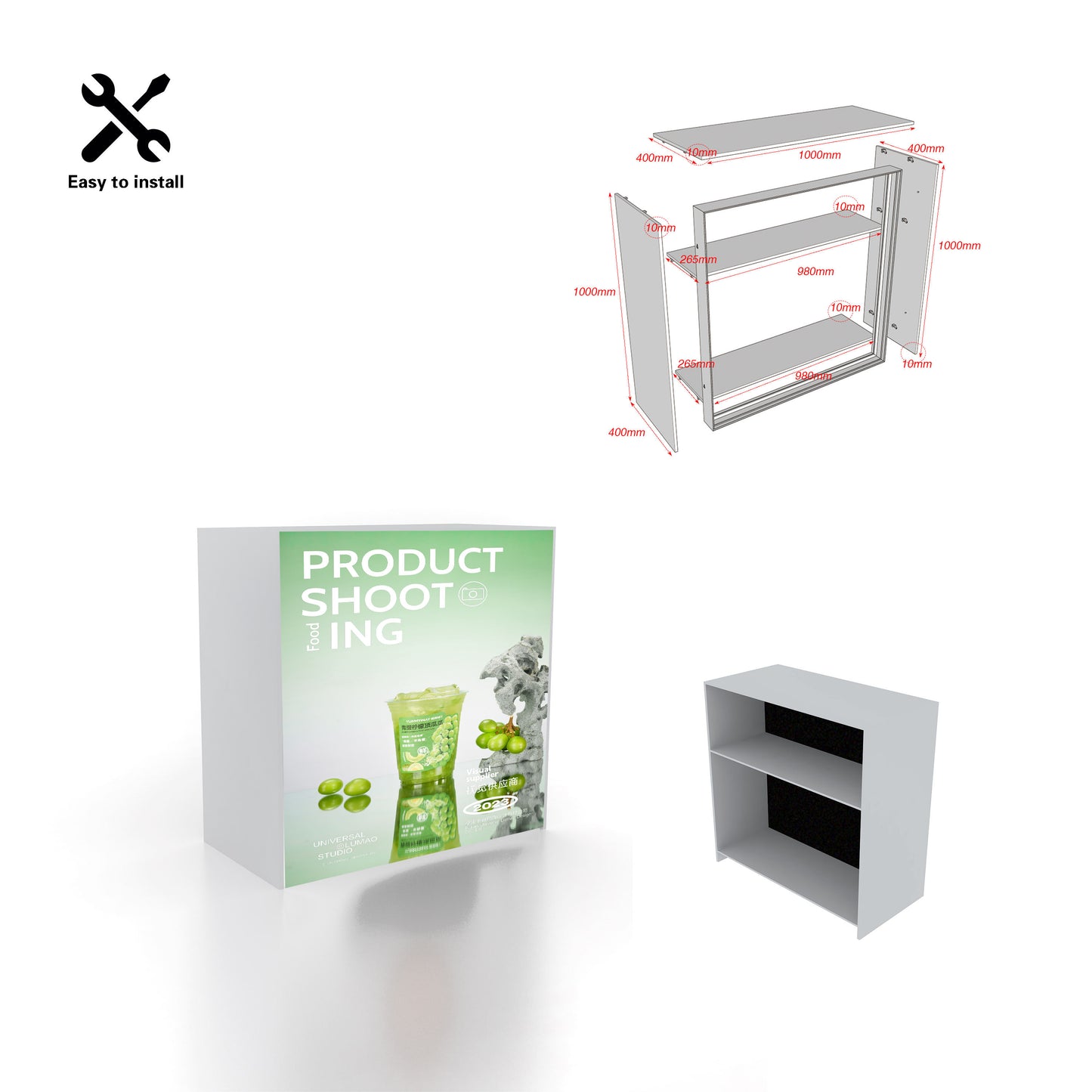 SEG Double-Sided LED Light Box Counter – Style 61 | ASM Exhibits – View 2