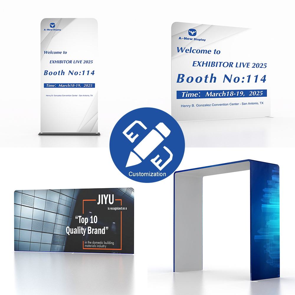 Double-Sided Tension Fabric Backdrop – Trade Show Display Stand – Style 69 – View 3