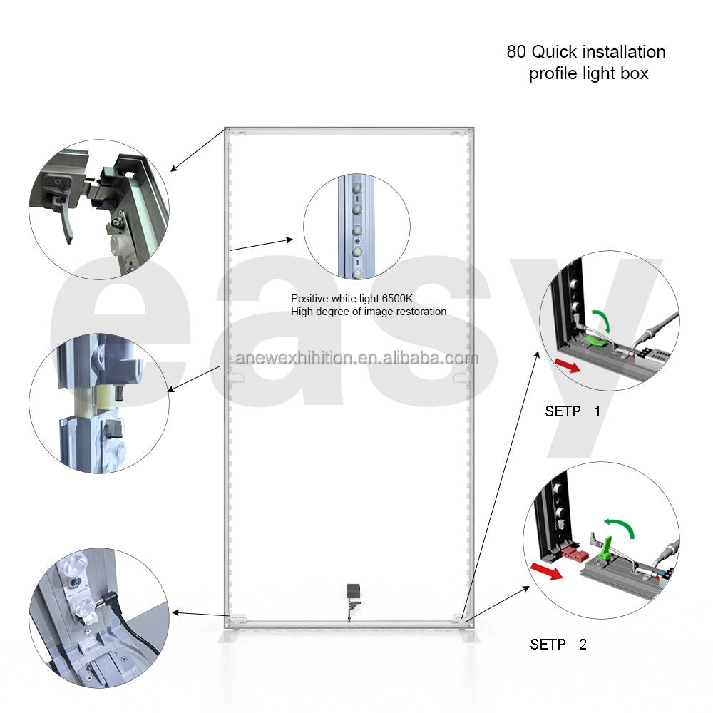 Frameless SEG LED Light Box – Slim Trade Show Display – Style 266 – View 3